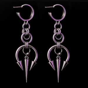 Venom Halo - Boucles d'oreilles Gothiques (1 Paire)